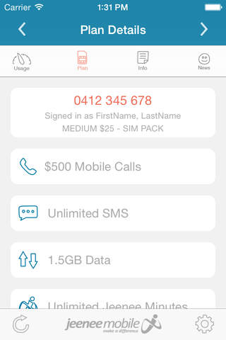Jeenee Mobile Usage Monitor screenshot 3