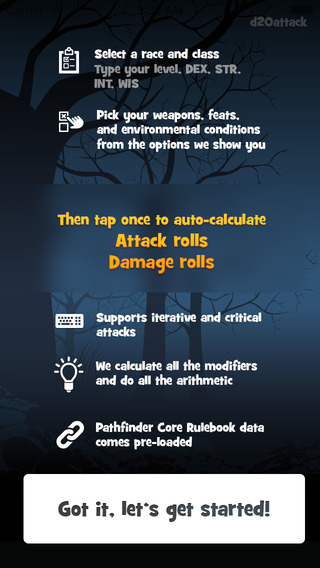 【免費遊戲App】d20 Attack - Pathfinder attack and damage roll calculator-APP點子