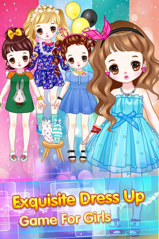 Cute Girl Dress Up - Stylish Prom Grils Games screenshot 2