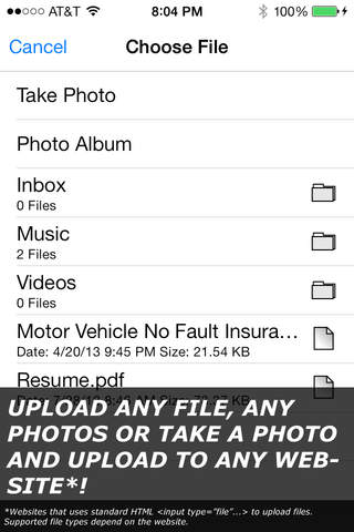 iUploader Pro™ - Uploads files to websites and document manager screenshot 2