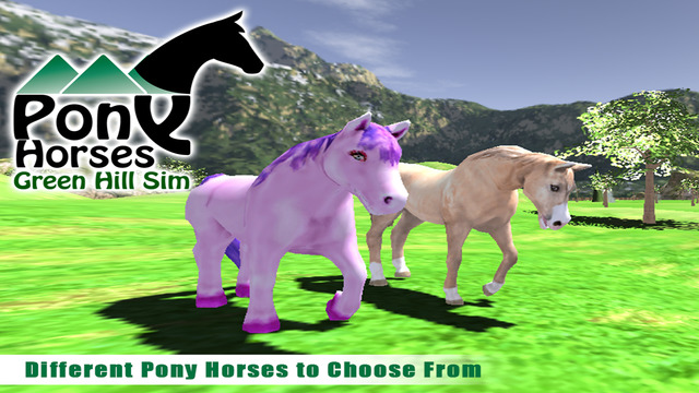 Pony Horses Green Hill Climb Simulator