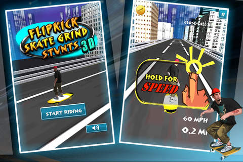 Flipkick Skate Grind Stunts 3D - Freestyle Skateboarding! screenshot 2