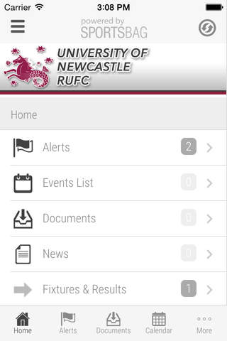 University of Newcastle RUFC - Sportsbag screenshot 2