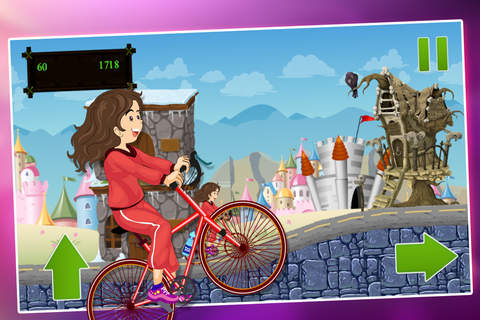 AAA Bicycle Princess - Mountain Climb Pro screenshot 4