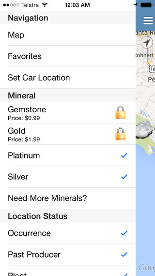 【免費交通運輸App】Where to Find Gold, Silver, Platinum and Gems - Best tool for Minerals Panning, Mining and Prospecting-APP點子