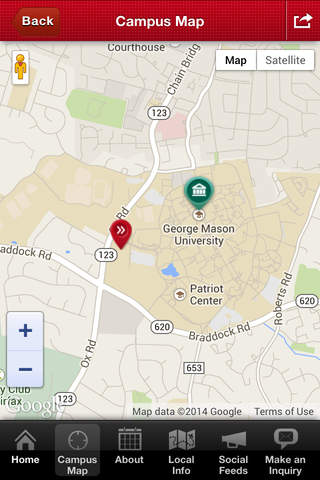 INTO George Mason University student app screenshot 2