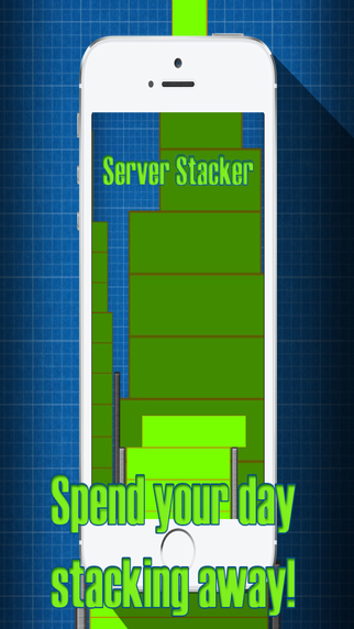 Server Stacker - Who Knew That Building A Neon Green Tower Could Be So Fun Exciting and Challenging