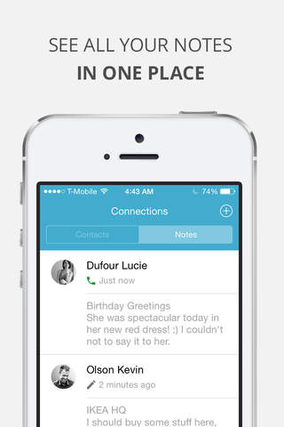 Connections.vc – personal CRM: scan business cards, make notes, build reliable relationships with contacts. screenshot 4