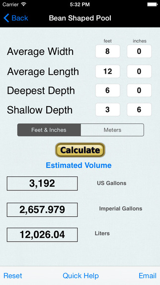 【免費生產應用App】Pool Volume & Size-APP點子