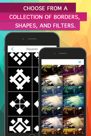 Shaped Yr Picz - Creative Way To Mix & Match Gorgeous Frames And Borders On Yr Images screenshot 2