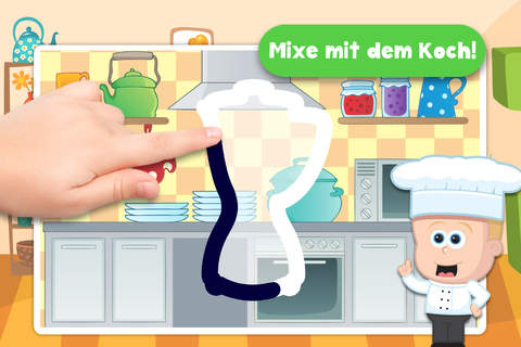 Free Kids Cooking Puzzle Teach me Tracing & Counting screenshot 2