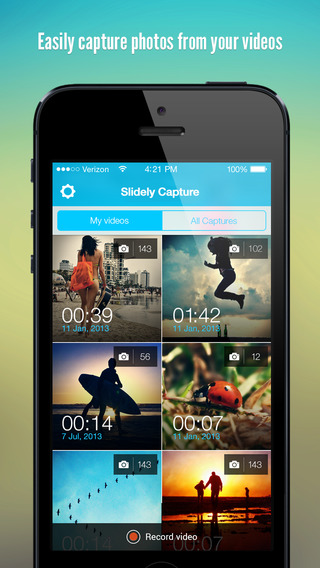 Slidely Capture - Photos Collages From Your Videos