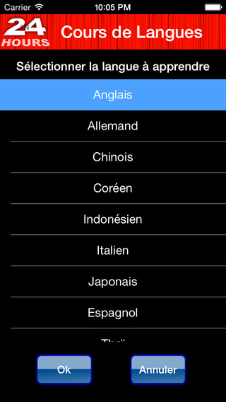 【免費教育App】En 24 Heures Apprends à Parler une Langue - Anglais, Allemand, Chinois, Indonésien, Italien, Japonais, Mandarin, Coréen, Espagnol, Thaï et plus!-APP點子