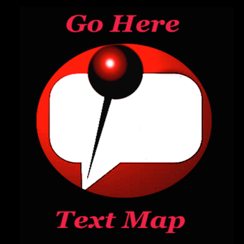 Go Here Text Map LOGO-APP點子