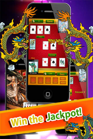 Dragon Hold'em Poker Free -  A Never - Ending Gamble Gambling Poker Online Fun screenshot 2
