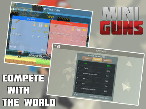 【免費遊戲App】Mini Guns: Online shooter with Friends-APP點子