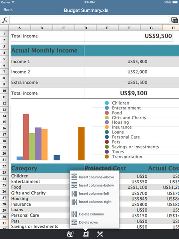 【免費生活App】SpreadsheetX FREE-MS Office Excel Edition-APP點子