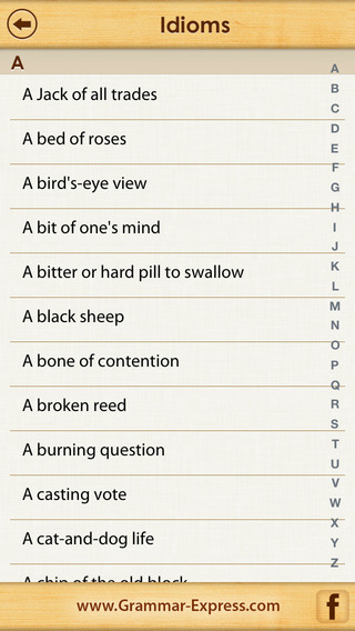 【免費教育App】Idioms Lite-APP點子