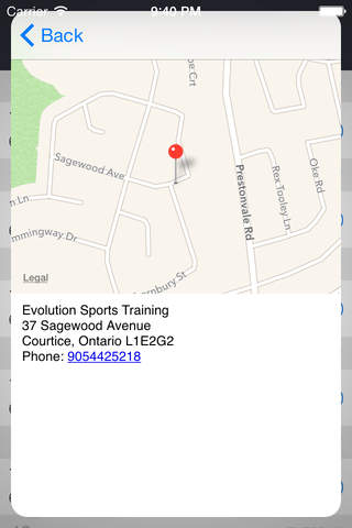 Evolution Sports Training screenshot 3