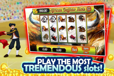 A AAA Hit it Rich Lucky Buffalo Free Slot Machines screenshot 2