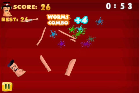 Bouncy Worms Fighter - Blade Slice Frenzy FREE screenshot 3