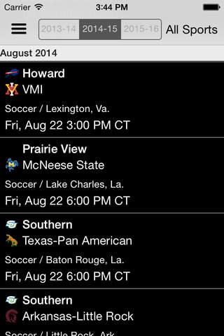 SWAC Sports Mobile App screenshot 2