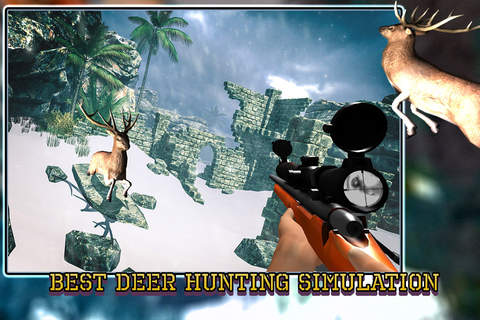 Deer Sniper Hunting-Hunt Animals in Snowy Mountains screenshot 4