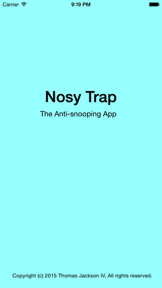 Nosy Trap the anti snooping app