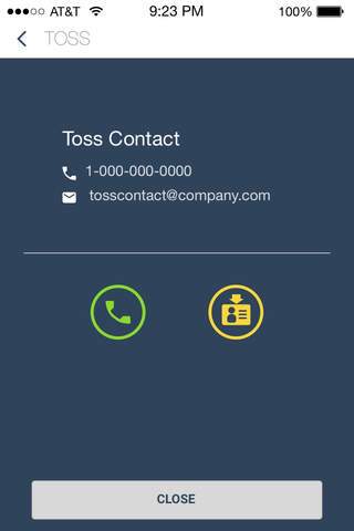 Toss Contact screenshot 3