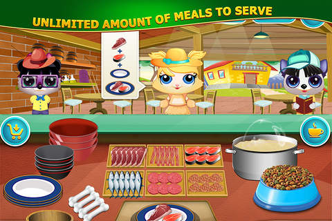 Pet Food Restaurant Fever: Hotel Style Cooking for Animals FREE screenshot 3