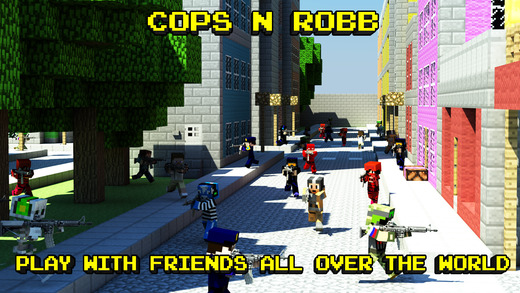 【免費遊戲App】Cops N Robbers™ (Original) 3D - Mine Mini Block Survival & Worldwide Multiplayer Game with skins exporter for minecraft-APP點子