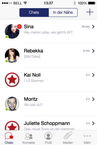 Starmeo - dein Star Messenger screenshot 3