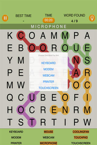 A¹¹ Word Search -Find Twist Color Crossword Puzzles screenshot 4