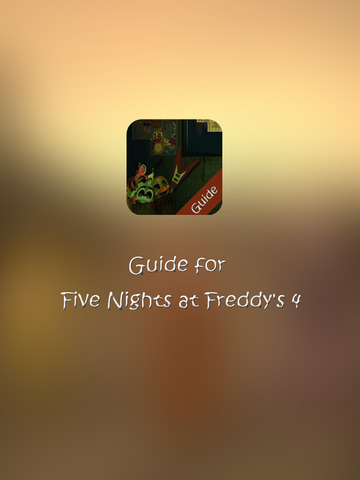 【免費書籍App】Guide for Five Nights at Freddy's 4 free - fnaf 4 Tips, Strategy & Tricks-APP點子