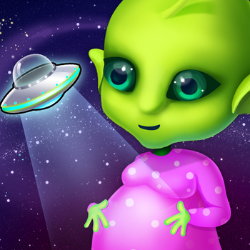 Mommy's Cute Newborn Alien Baby - Space Family Love & Care LOGO-APP點子