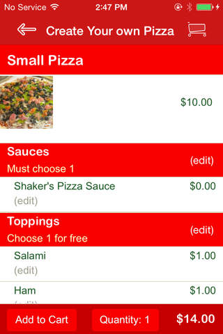 Shaker's Pizza screenshot 3