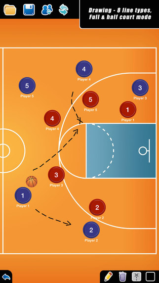 【免費運動App】Coach Tactical Board for Basketball FREE-APP點子