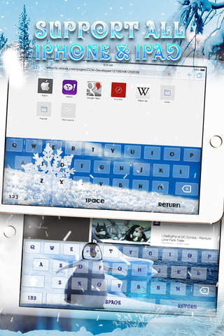 KeyCCM – Winter and Ice : Custom Cool Color & Wallpaper Keyboard Seasons Themes Style Cold Day screenshot 3