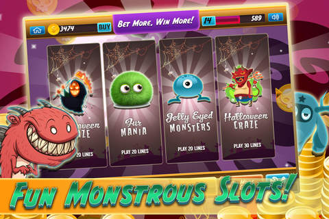 Monstrous Slots - Free Video Slots Game screenshot 2