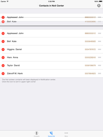 【免費生產應用App】Speed Dial Widget - Call&SMS in Notification Center-APP點子