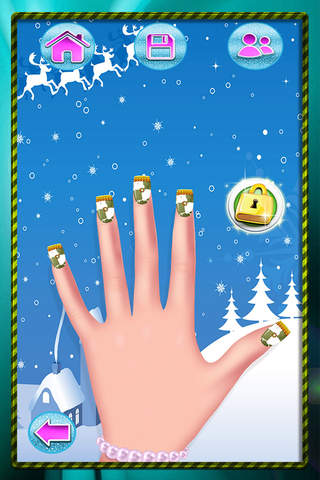 Adorable Holiday Nail Beauty Salon : Merry Christmas Style Manicure for Girls FREE screenshot 3