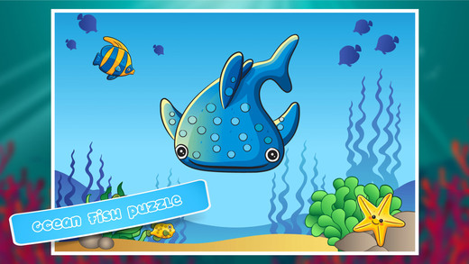 Kids Ocean Fish Jigsaw Puzzle - Fun and educational puzzles for preschool toddlers and kiddies