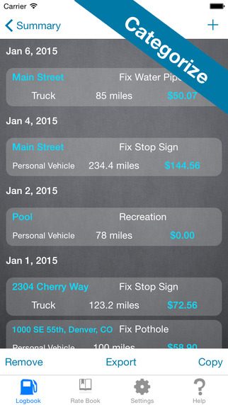 【免費財經App】Mileage Expense Log - Miles Tracker for Business, Tax, and Charity Deductions-APP點子