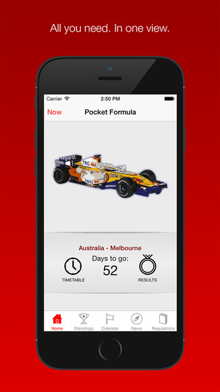 Pocket Formula 2015 with Push Notifications