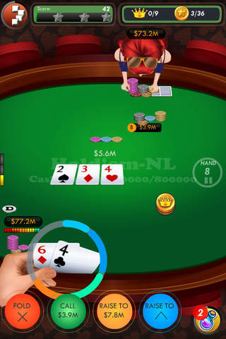 Casino Hero - World's first mission casino game for poker,slots,blackjack,video poker,wheel of fortune. screenshot 2