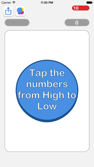 High to Low - numbers