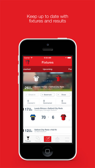 Fan App for Salford Red Devils