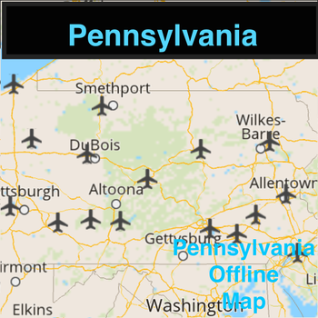 Pennsylvania Offline Map with Real Time Traffic Cameras Pro LOGO-APP點子