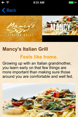Mancy's Restaurant Group screenshot 2