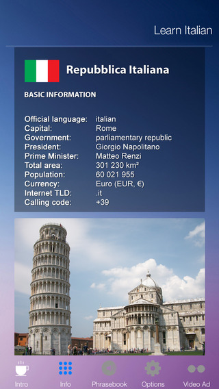 Learn ITALIAN Plus - Italian audio phrasebook and dictionary for beginners